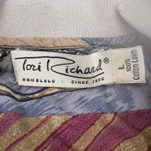 Tori Richard Mens L 100% Cotton Hawaiian Aloha Shirt - Picture 2 of 4